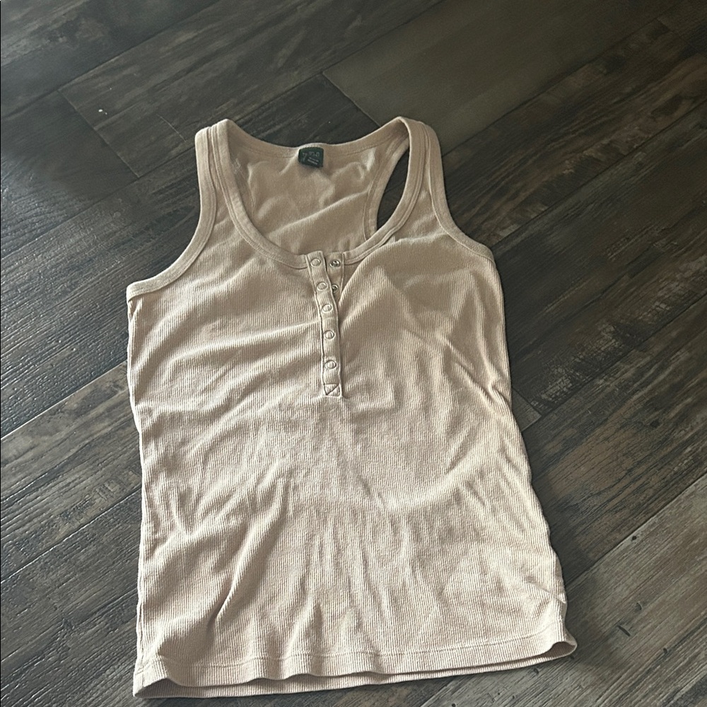 Wild Fable Light Beige Tank Top